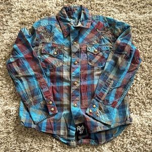 Boys Wrangler Rock 47 Long Sleeve Snap Shirt